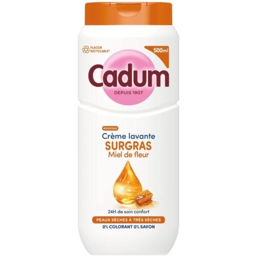 Cadum Crème Lavante Surgras Miel de Fleurs 500ml