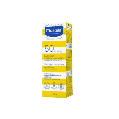 MUSTELA BÉBÉ Lait Solaire Très Haute Protection SPF50+ Peau Sensible 100ml