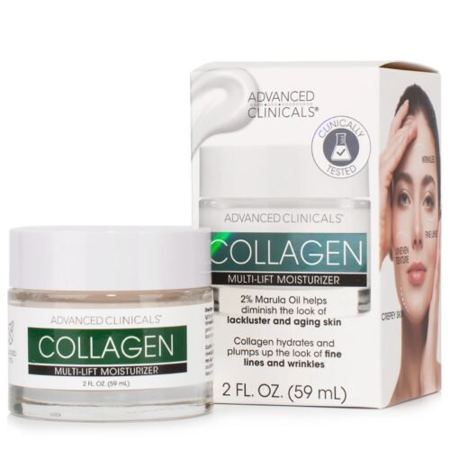 Advanced Clinicals Gel Crème Hydratant Anti Age et Imperfections au Collagène 59 ml
