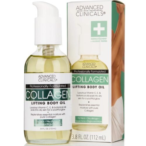 Advanced Clinicals Huile Liftante Corporelle au Collagène 112 ml