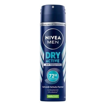 Nivea Déodorant Spray Men Dry Active Protection 72H Double Action 150 ml