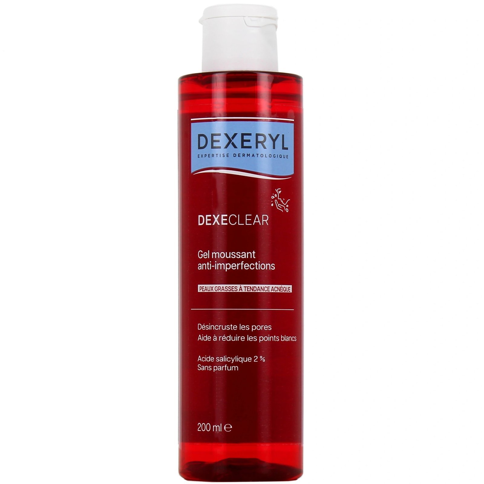 Dexeryl Dexeclear Gel moussant Anti Imperfections sans Parfum Visage et Corps 200 ml