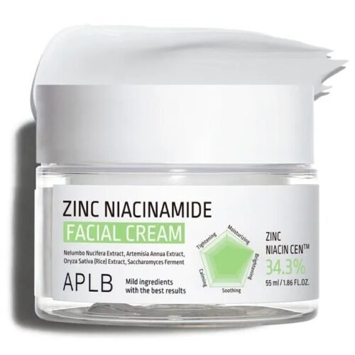 Aplb Crème Visage Anti Imperfections au Zinc et à la Niacinamide Peau Grasse 55 ml