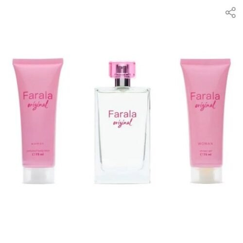Farala Coffret Original Woman Eau de toilette 75 ml + Gel douche 75 ml + Lotion pour le corps 75 ml
