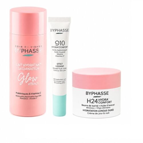 Byphasse Trio Morning Glow Prébiotique Routine Jour Hydratante et Éclat du Visage