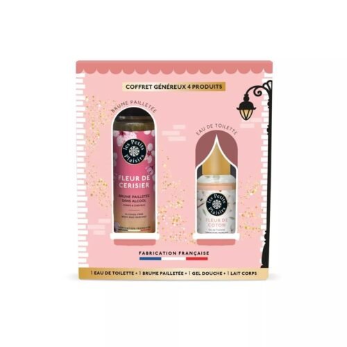 Les Petits Plaisirs Coffret Noël le Village aux Senteurs Parfum Fleur de Coton 4 Produits