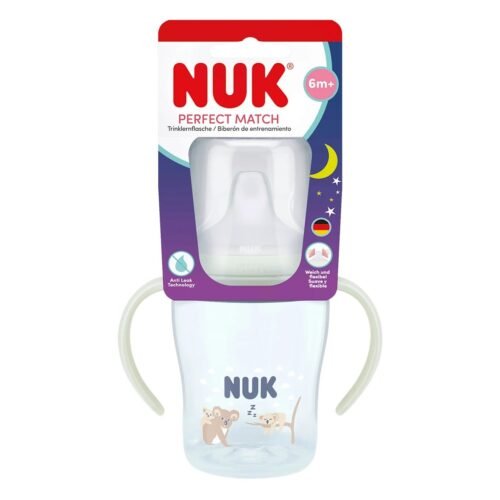 Nuk Perfect Match Night Biberon Lumineux Dès 6 Mois en Silicone et Anti-Colique 150 ml