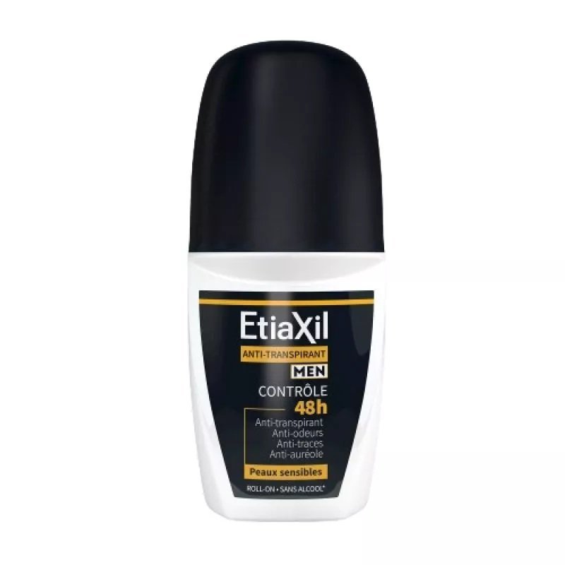 Etiaxil Men Déodorant Anti Transpirant Contrôle 48h Peau Sensible 50ml