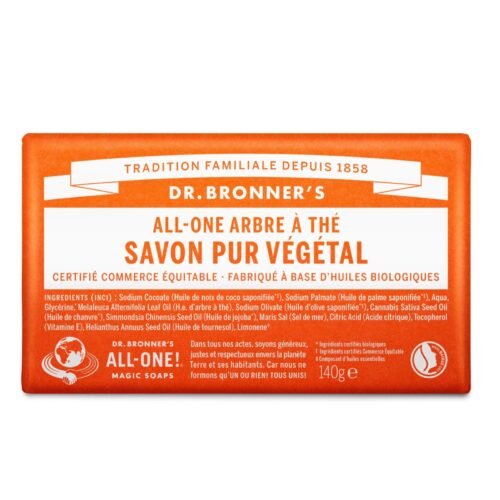 Dr. Bronner’s Pain de Savon Tea Tree 140 g