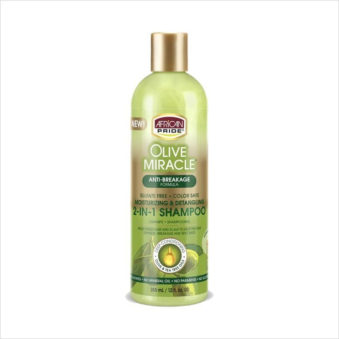 African Pride Shampoing 2en1 Olive Miracle 355ml