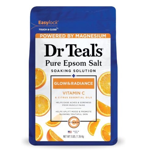 Dr Teal’s Sels d’Epsom à la Vitamine C et Agrumes 1.36Kg
