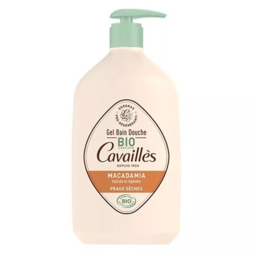 Cavaillès Gel Bain Douche Peaux Sèches Macadamia Bio 1L