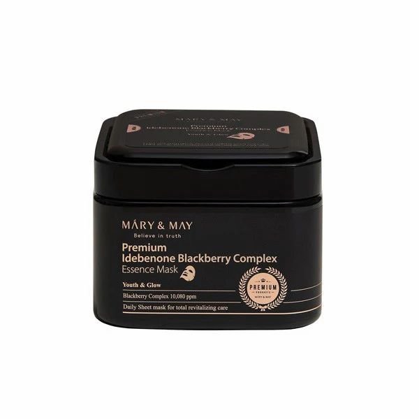 Mary and May Masque Peel-Off Ampoule Premium à Base d’Idébénone et de Mûre 20 pièces