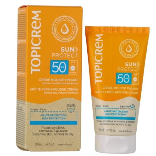 Topicrem Sun Protect Crème Mousse Fini Mat SPF50 50ml