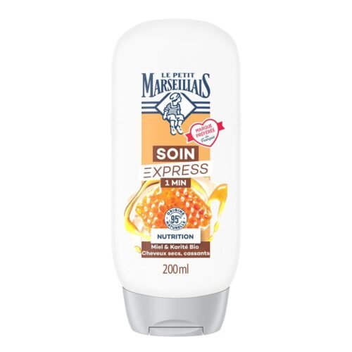 Le Petit Marseillais Après Shampoing Nourrissant Démêlant Miel Bio et Karité Bio 200ml