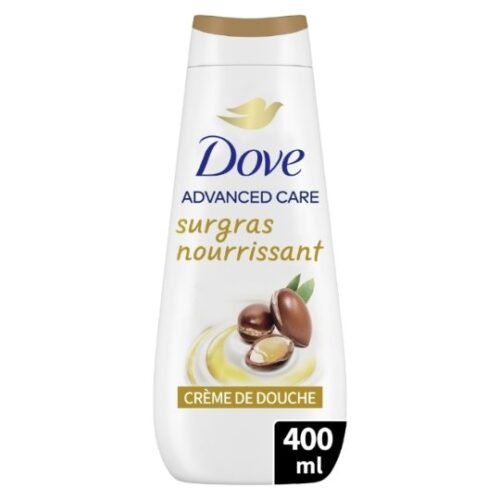 Dove Advanced Care Crème de Douche Surgras Nourrissant Huile d’Argan 400 ml