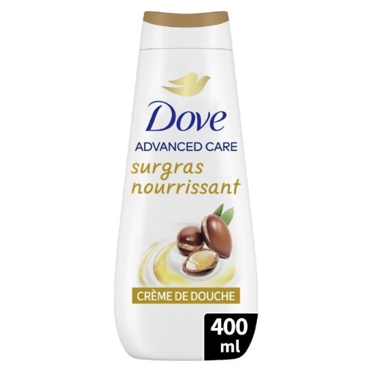 Dove Advanced Care Crème de Douche Surgras Nourrissant Huile d’Argan 400 ml