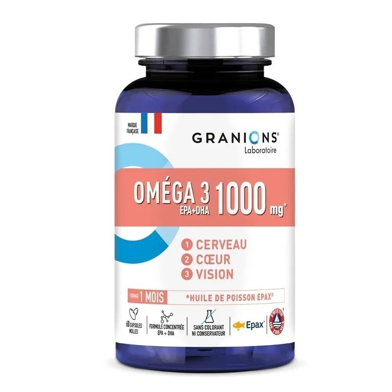 Granions Oméga 3 1000mg 60 Capsules Molles