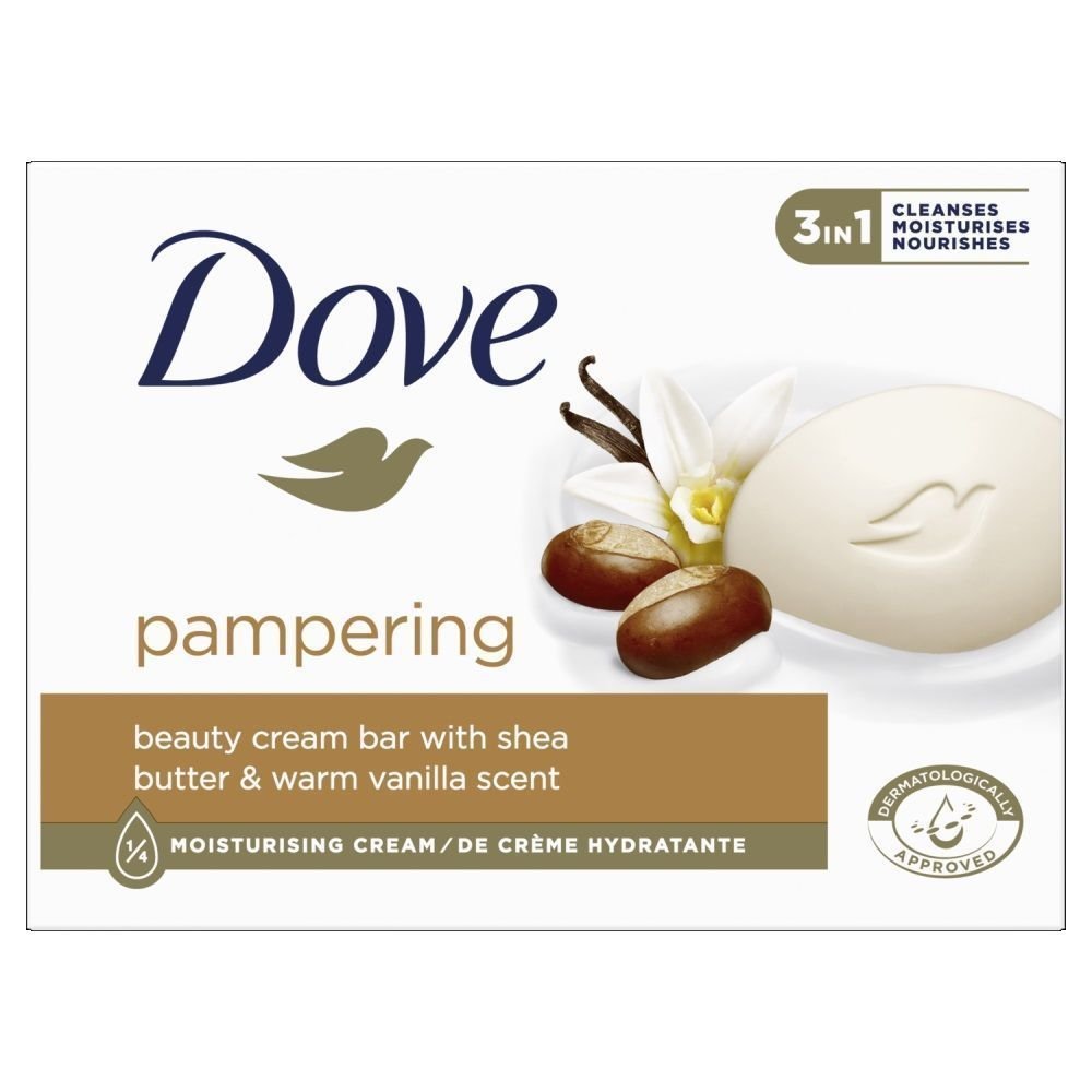 Dove Savon Pain Beauty Cream Bar Pampering Au Beurre De karité 90g