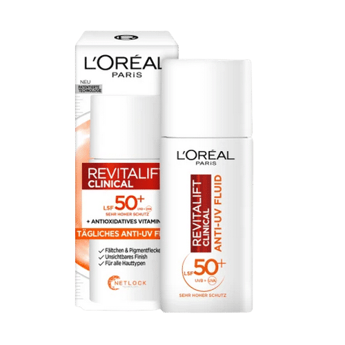 L’Oréal Crème Visage Revitalift Clinical Fluide Anti UV SPF 50+ 50 ml