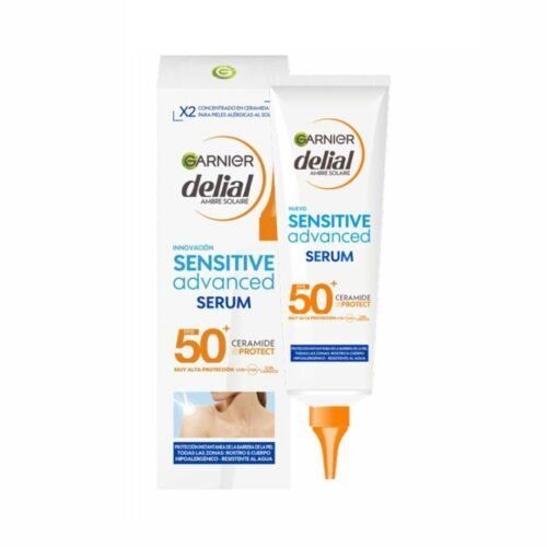 Garnier Ambre Solaire Sensible Sérum Solaire Invisible Très Haute Protection Spf50+ Visage Et Corps 125 ml